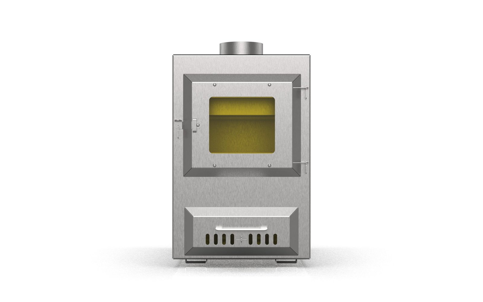 izoryna 50cm.15 Nerūdijančio plieno malkinė išorinė krosnelė 23KW 50cm (AISI304) - obrazek 1